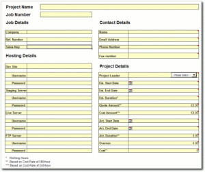 Project Planner (Excel Document)”