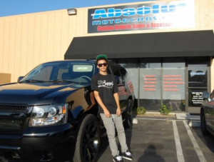 Nyjah Huston also bought a Chevy Tahoe for his skate car use.