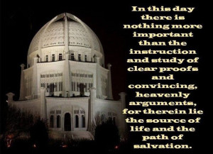 Baha'i quote for your contemplation.