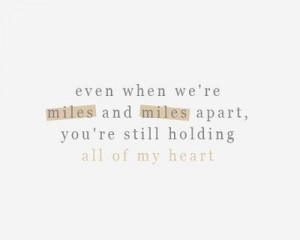 miles apart