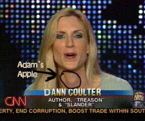 Ann Coulter's Adam's Apple