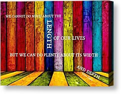 Live In The Moment Quotes Canvas Prints - KALEIDOSCOPE quote Canvas ...