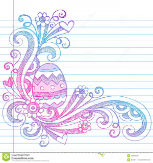 Flower Bouquet Sketchy Notebook Doodles Royalty Free Stock Image