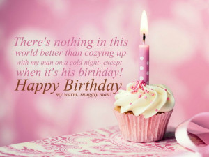 ... except when it’s his birthday! Happy Birthday my warm, snuggly man