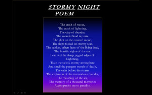Stormy Night Poem