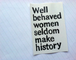 Sticker Well Behaved Women