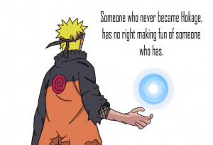 Naruto Quotes About Never Giving Up One-handed rasengan with quote