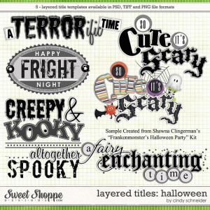 Cindy's Layered Titles - Halloween by Cindy Schneider
