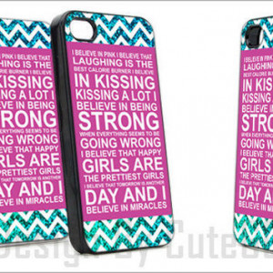 Audrey Hepburn Quote Chevron - Print Hard Case iPhone 4/4s or iPhone 5 ...