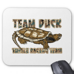 Team Duck - Turtle Racing Team Mousepad