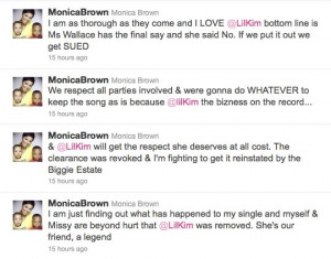 For Lil Kim’s response to being removed off of the track, continue ...