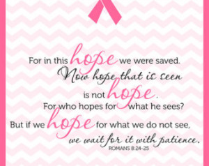 ... Cancer Awareness Bible Verse Sign , Hope, Cancer Survivor INSTANT