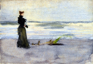 Woman on Beach. Thomas Pollock Anshutz. American, 1851 – 1912. 19th ...