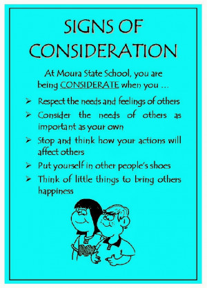 How To Be Considerate