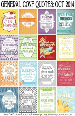 PRINTABLE QUOTE Collection from LDS General Conference, October 2014 ...