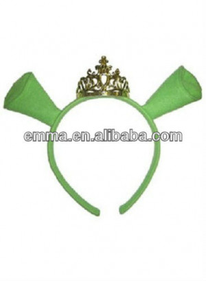 shrek princesa fiona espigas verdes tiara tiara ogro traje acessório ...