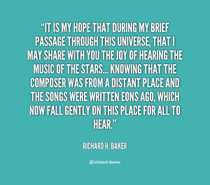 Richard H Baker Quotes