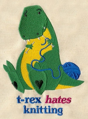 rex hates knitting. Poor thing.