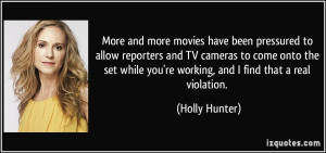 More and more movies have been pressured to allow reporters and TV ...