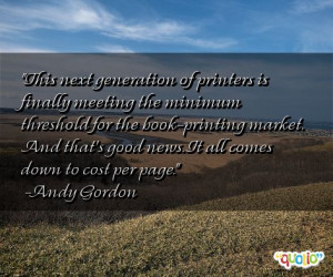 Quotes about Printers