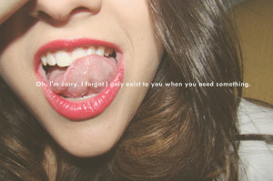 girl, lips, quote, text