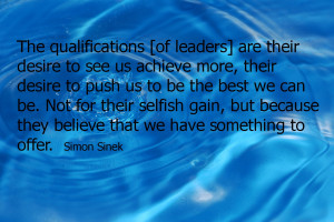 working with a special group of new leaders who are trying hard ...