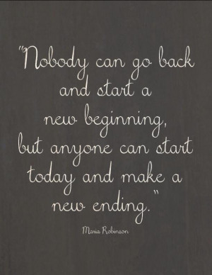 things have changed. Lots of things feel different.“New beginnings ...