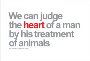 Man’s Treatment Of Animals | Dog Quote Poster