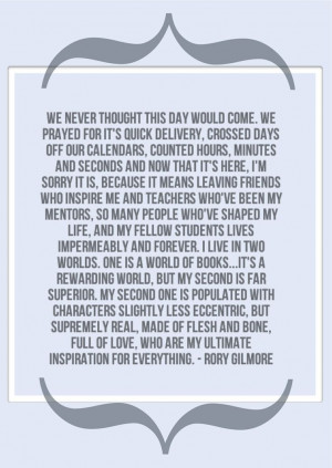 Rory's grad speech