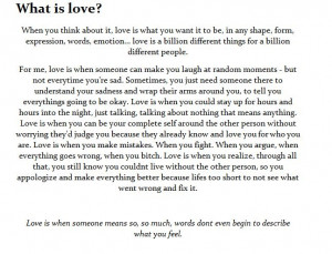 Meaning of love, what is the meaning of love