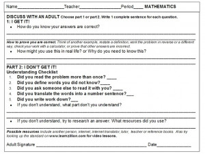 29 weeks of 6th grade math common core family discussion tasks.