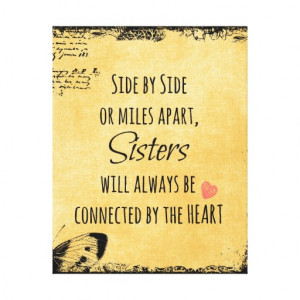 Sister Quote Canvas Print