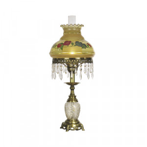brass hurricane table lamp