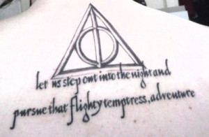 Deathly hallows/ Dumbledore quote