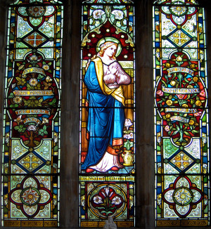 Mánfa The Broken Stained Glass Window Of Sanctuary Church