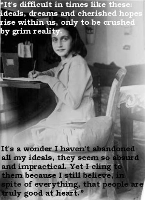 the story of Anne Frank, the little Jewish girl who went into hiding ...