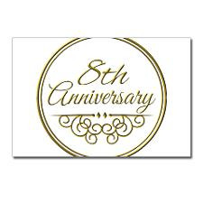 8th Anniversary Postcards (Package of 8) for