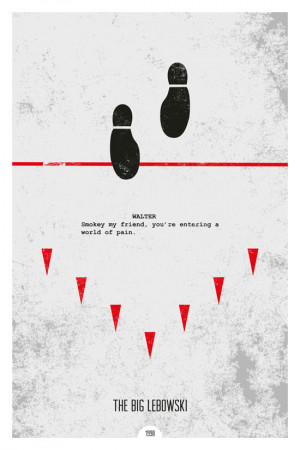 Grunge Minimalist Posters Illustrating Famous Movie Quotes