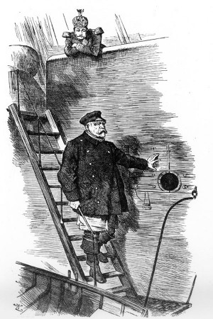 Der Lotse geht von Bord“. Karikatur von Sir John Tenniel (1820-1914 ...