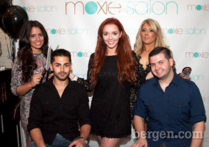 with Amore: TLC films Moxie Salon official opening with Cake Boss