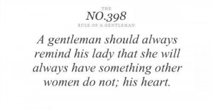 his heart | rule of a gentleman