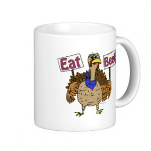 Eat Beef - Talking Turkey Coffee Mug