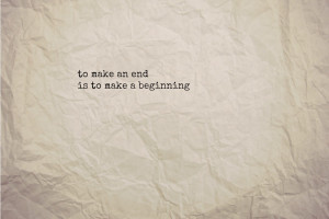 beginnings -> endings -> beginnings