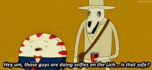 adventure time gif wake up Lich peppermint butler Adventure Time