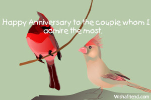 Happy Anniversary to the couple whom I admire the most.