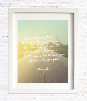 Typography Inspirational Steve Jobs Quote by DCStudios on Etsy, $15.00