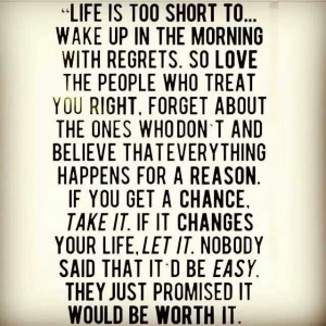 Life is too short.