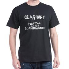 Funny Clarinet Accompaniment Dark T-Shirt for