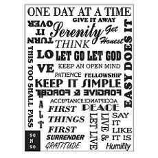 12 STEP SLOGANS Poster