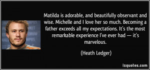 Matilda is adorable, and beautifully observant and wise. Michelle and ...